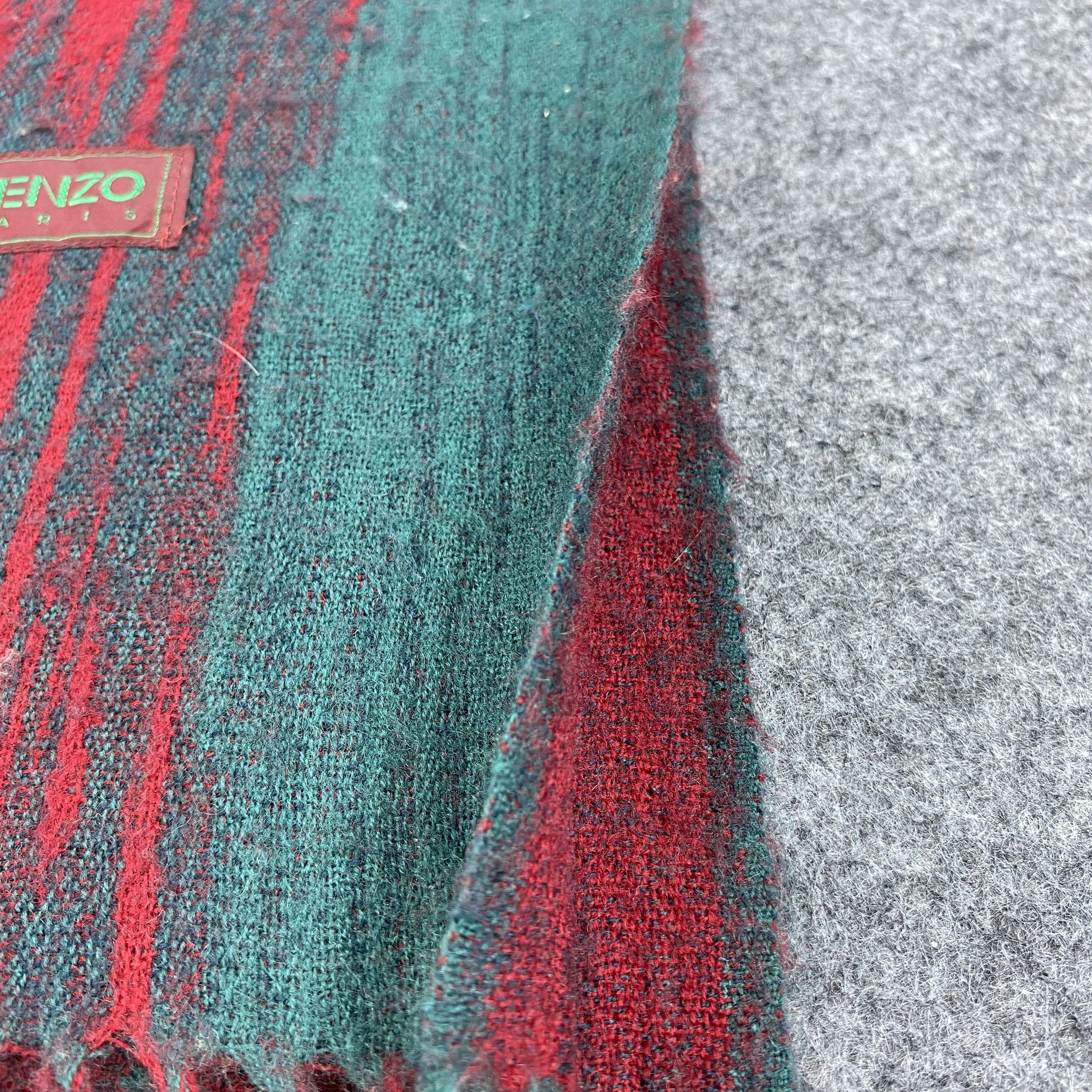 Kenzo × Vintage GF10681 Kenzo Scarf Neck Wear Muffler Nova Check Size ONE SIZE - 4 Thumbnail