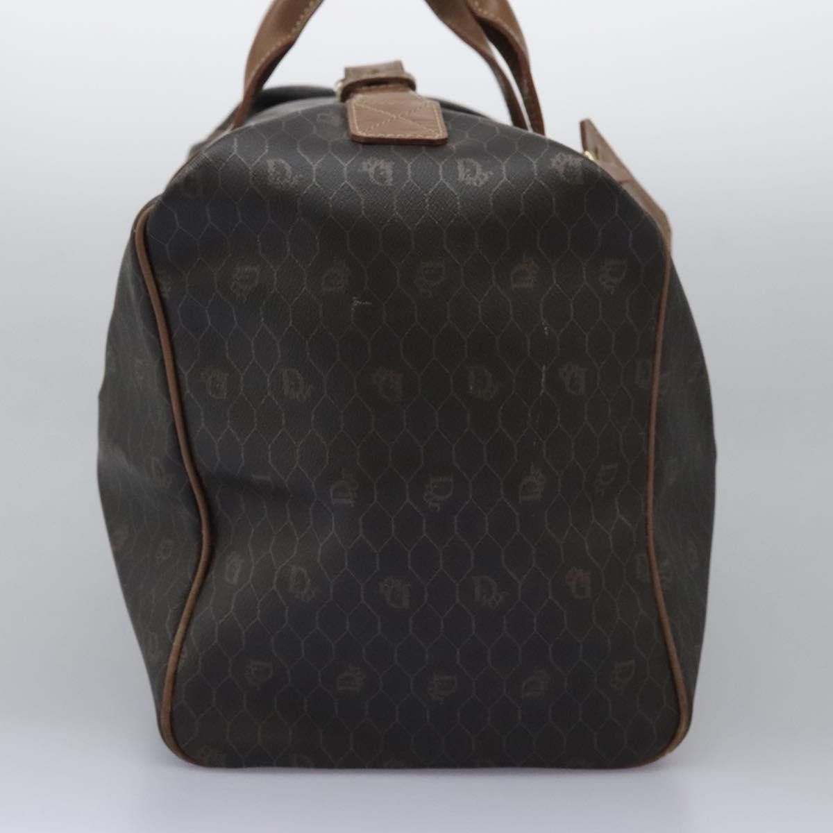 Dior DIOR Honeycomb Canvas Boston Bag Pvc Black Brown Gold Size ONE SIZE - 5 Thumbnail