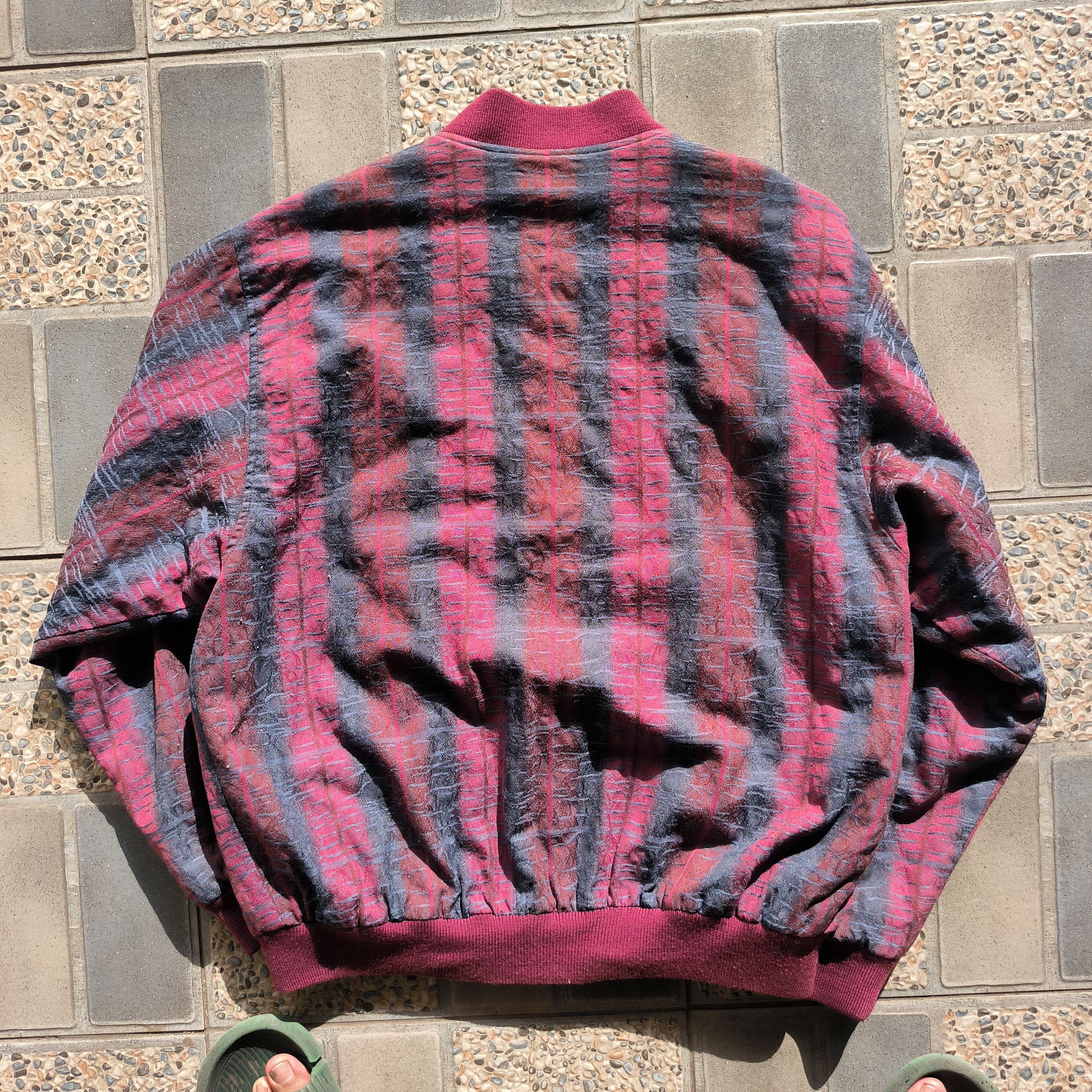 Adidas 🔥Rare🔥 Vintage 1990s Adidas Trefoil Burgundy Jacket Size US L / EU 52-54 / 3 - 11 Thumbnail