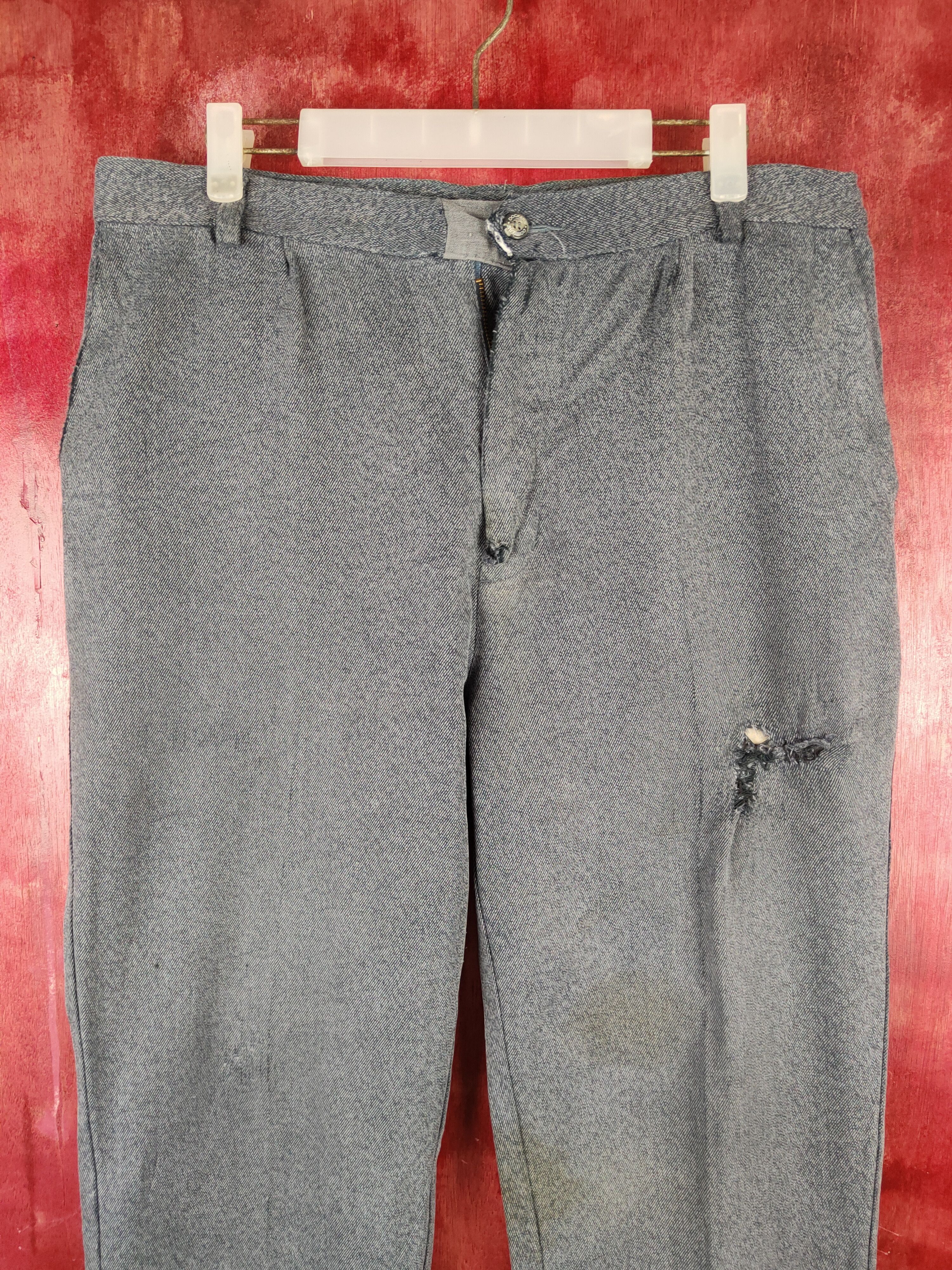 Dockers Dockers Blue vintage ripped distressed Casual Pants #S1291 Size US 32 / EU 48 - 2 Thumbnail