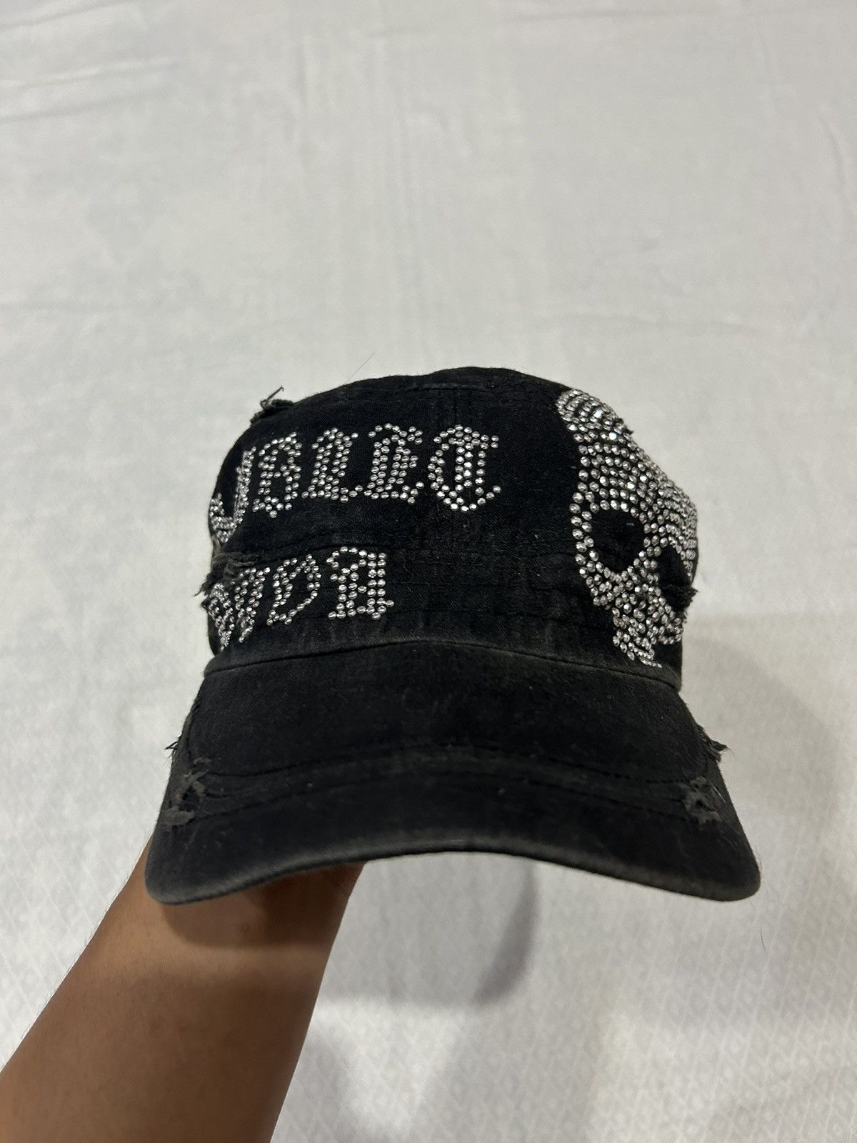 Japanese Brand Studded Skull Commando Hats Size ONE SIZE - 5 Thumbnail