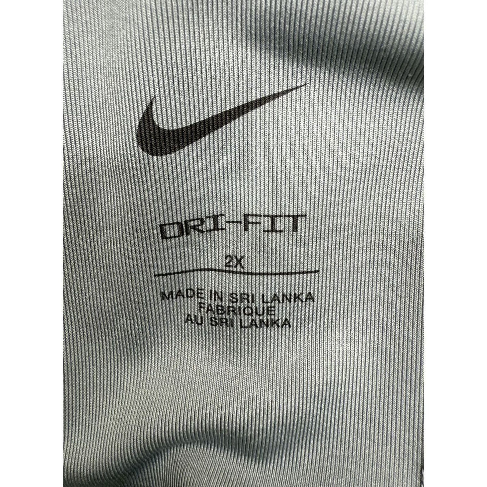 Nike Nike Black Camo Sports Bra XXL High Neck Dri-Fit Swoosh Medium Support Women Size ONE SIZE - 3 Thumbnail