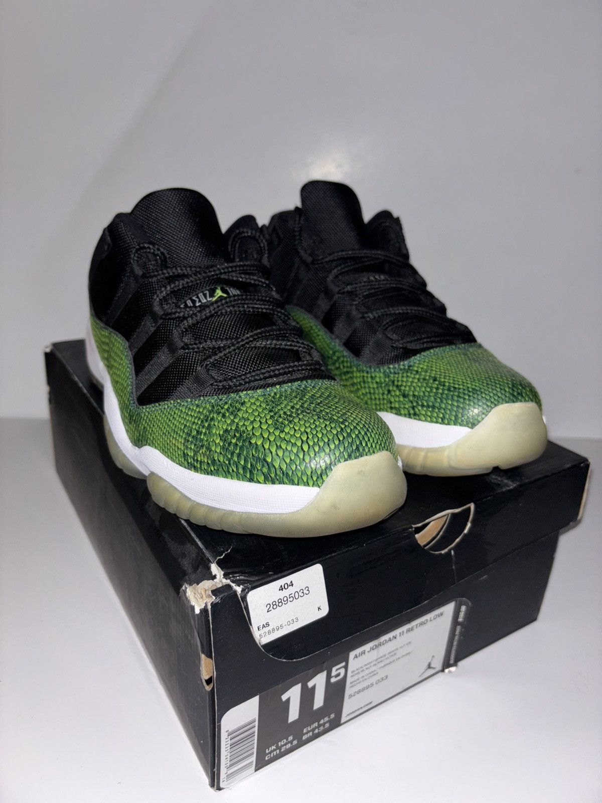 Jordan Brand Air Jordan 11 Retro Low ‘Snake’ Size US 11.5 / EU 44-45 - 1 Thumbnail