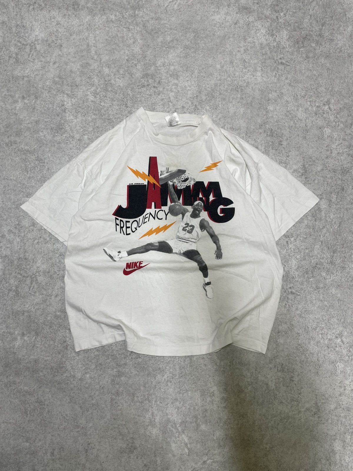 Jordan Brand × Nike × Vintage One seam limited Jordan T-shirt one on sale 1990 Size US L / EU 52-54 / 3 - 12 Thumbnail