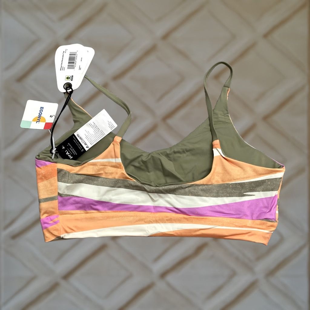 Prana Prana Willow Falls Reversible Bikini Top Womens S Multicolor Waves NWT New Swim Top Size S / US 4 / IT 40 - 1 Thumbnail
