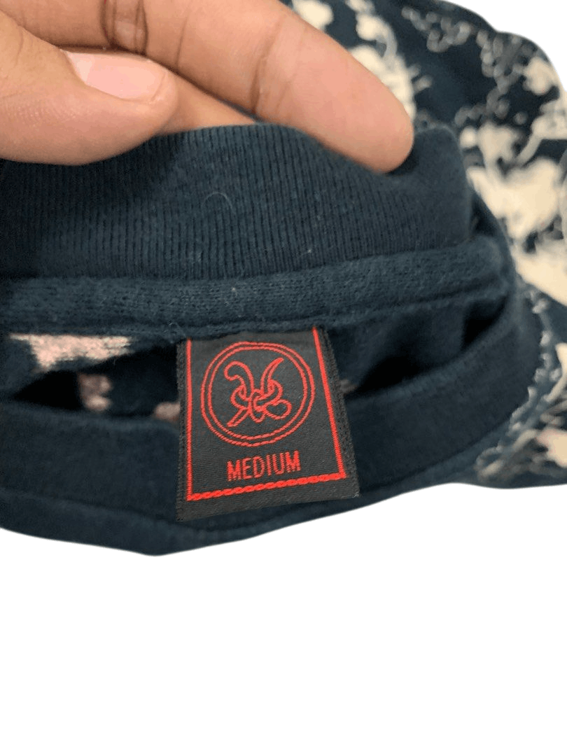 Japanese Brand Sukajan Black White Overprint Shirt Size US M / EU 48-50 / 2 - 4 Thumbnail