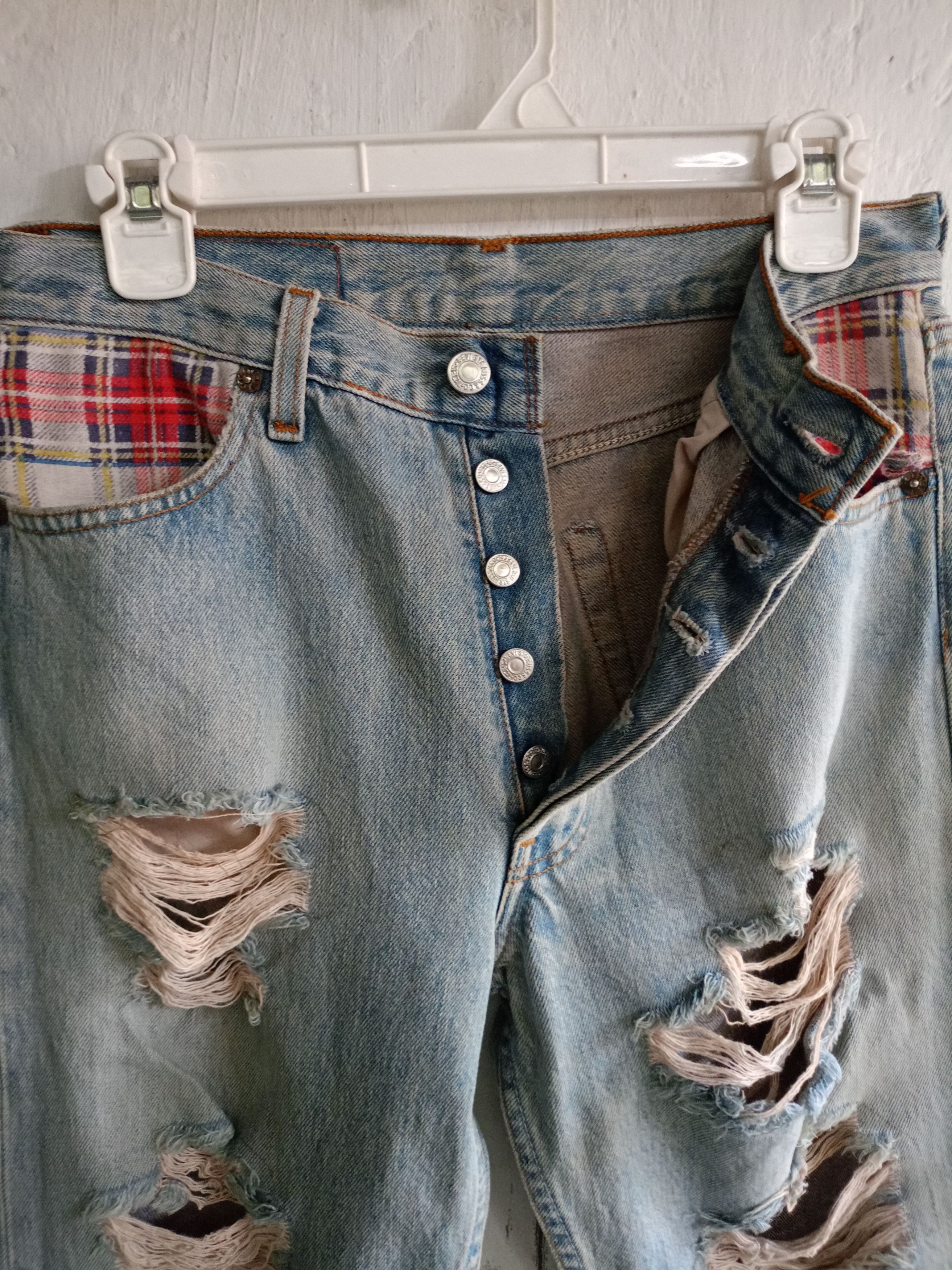 Levi's Vintage Clothing Vintage Levi's 501 distressed Custom Denim Pants Size US 29 - 4 Thumbnail