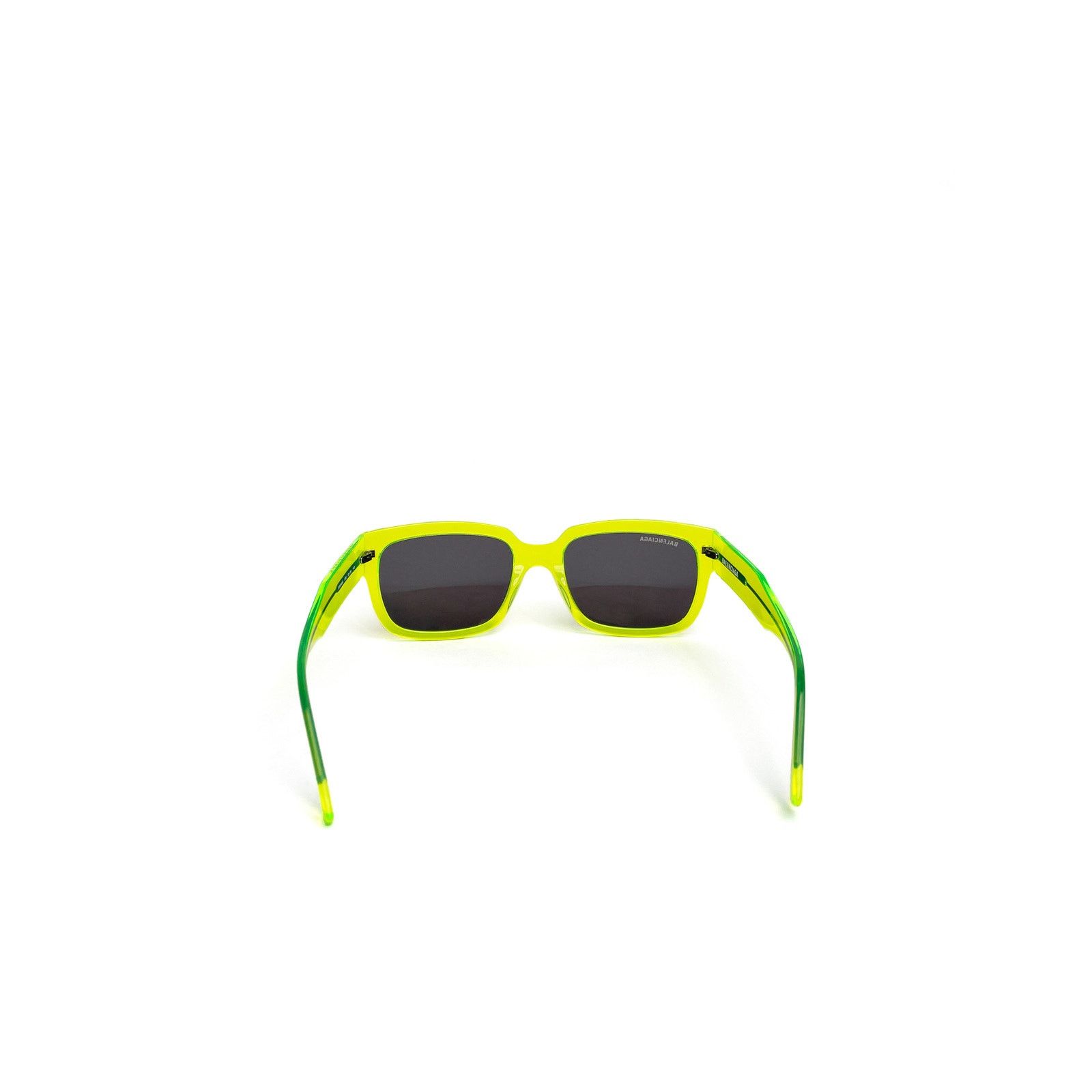 Balenciaga Neon Green Rectangle Sunnies Size ONE SIZE - 4 Thumbnail