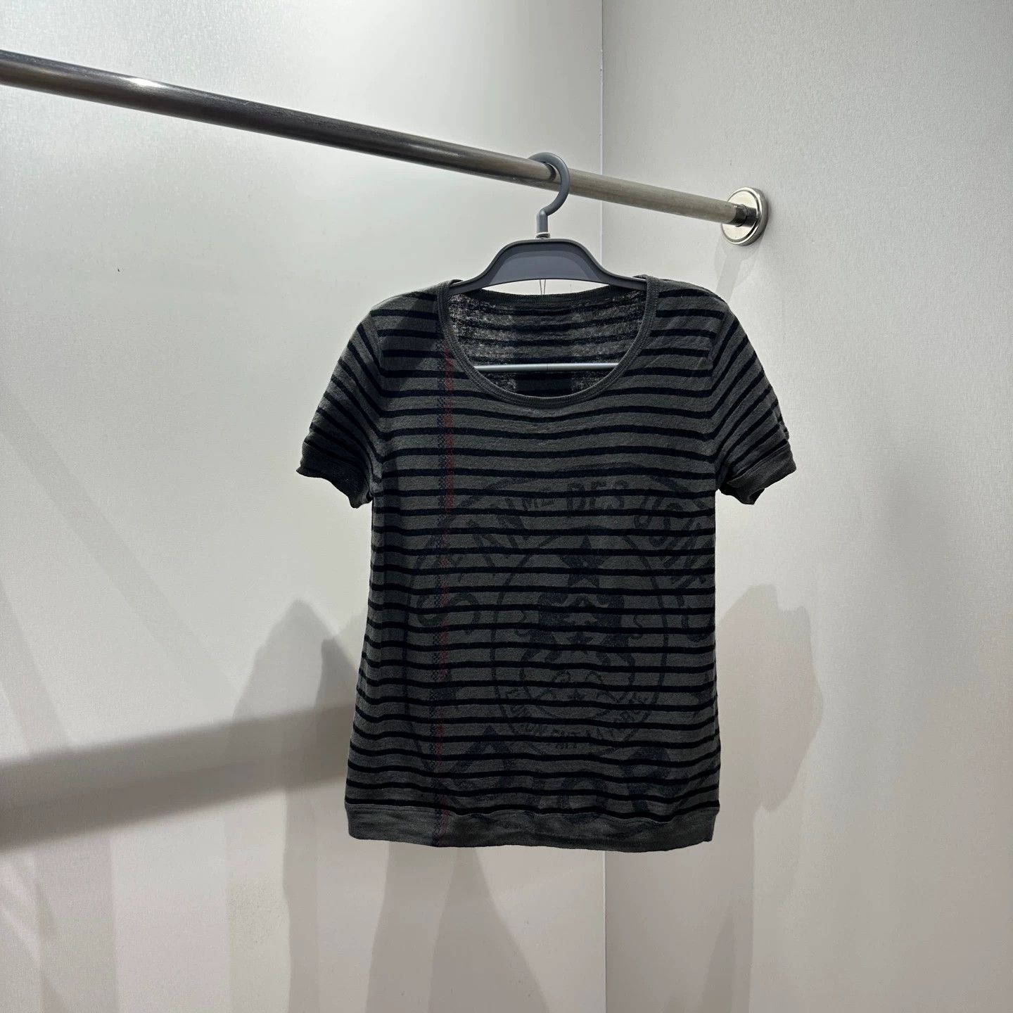 Christian Dior Monsieur Dior mar433 striped badge linen short-sleeve 38 Size S / US 4 / IT 40 - 1 Thumbnail
