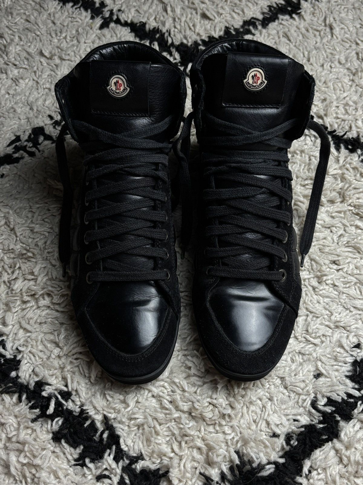 Moncler Moncler High Top Quilted Leather Shoes Sneakers Boots Size US 8 / IT 38 - 5 Thumbnail