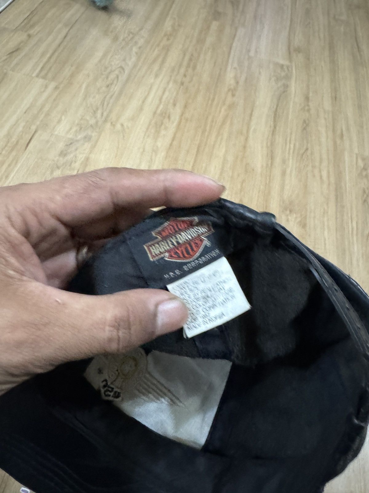 Harley Davidson × Vintage Vintage Harley Davidson leather cap Size ONE SIZE - 5 Thumbnail