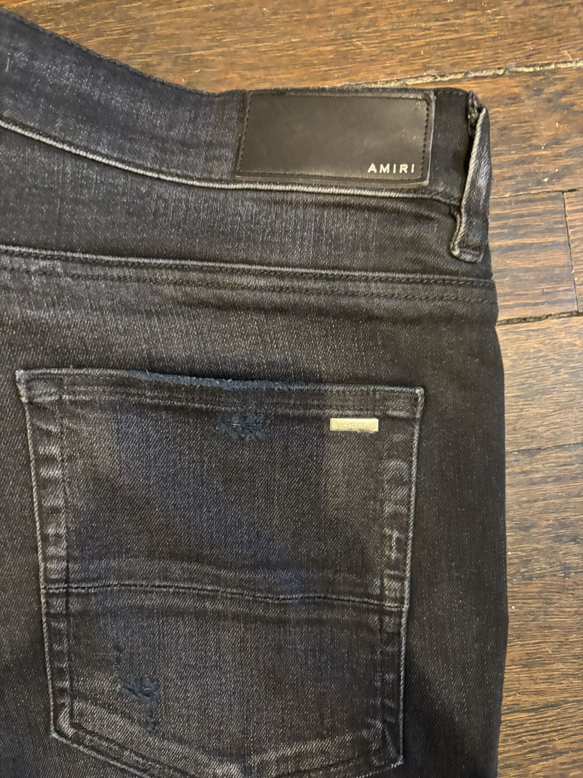 Amiri Amiri MX1 Iridescent Aged Black Denim Size US 38 / EU 54 - 3 Thumbnail