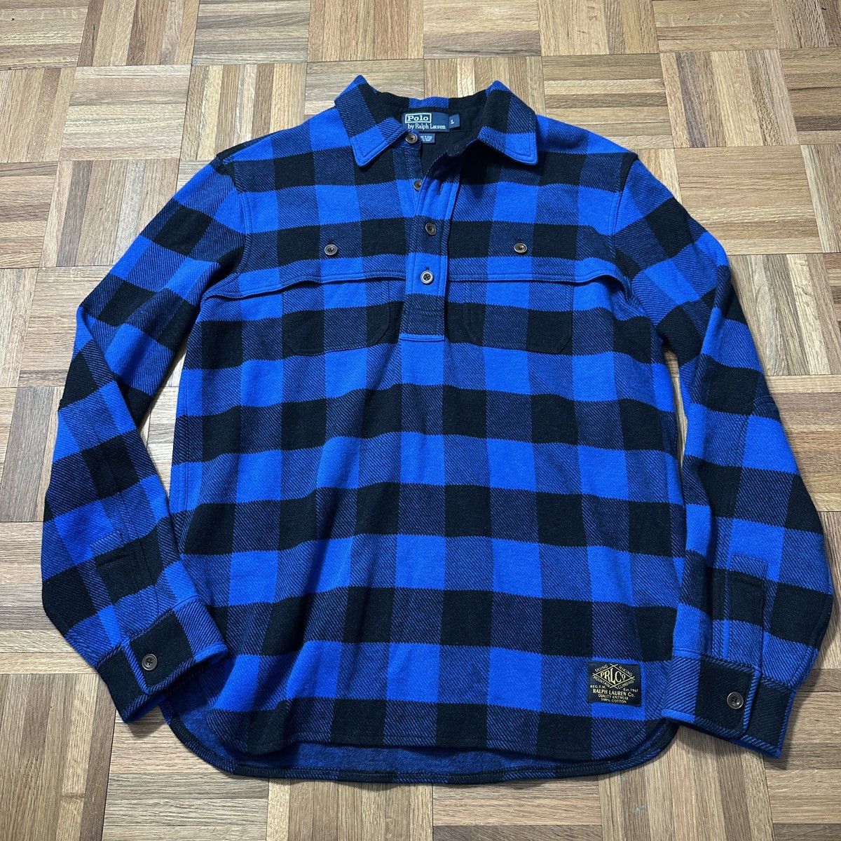 Polo Ralph Lauren Polo henley flannel shirt Size US L / EU 52-54 / 3 - 1 Thumbnail