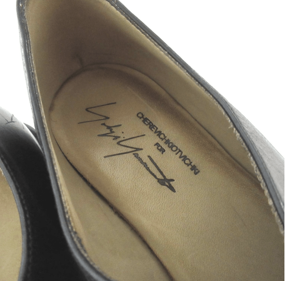 Cherevichkiotvichki × Yohji Yamamoto Yohji Yamamoto x Cherevichkiotvichki Compiled Leather Shoes Size US 5 / IT 35 - 9 Thumbnail