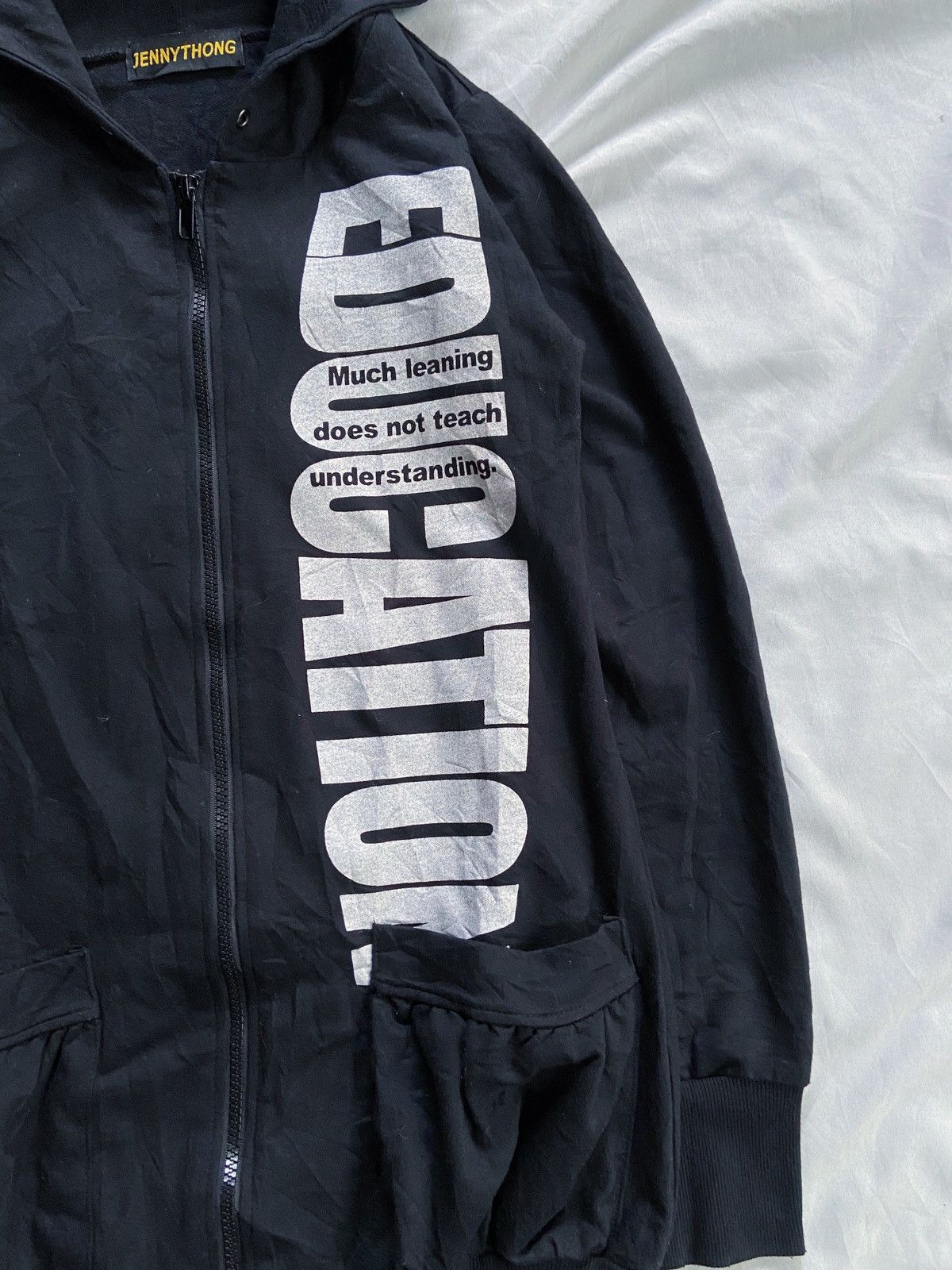 Japanese Brand JENNY THONG EDUCATION ZIP HOODIE hytseric glamour undercover Size US S / EU 44-46 / 1 - 5 Thumbnail
