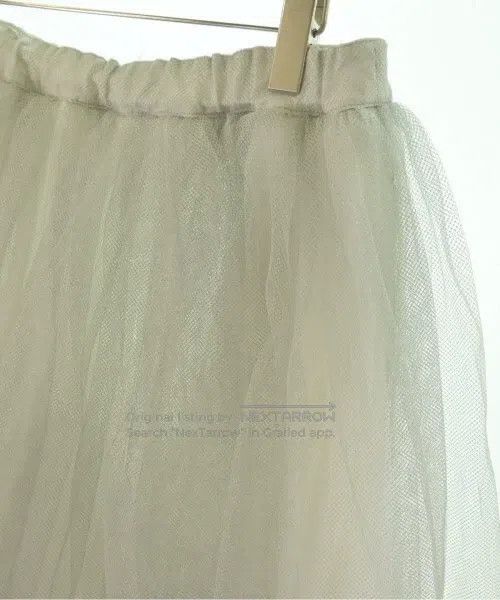 Comme des Garcons Comme Des Garcons size L White retro tulle half skirt Size 22" - 6 Thumbnail