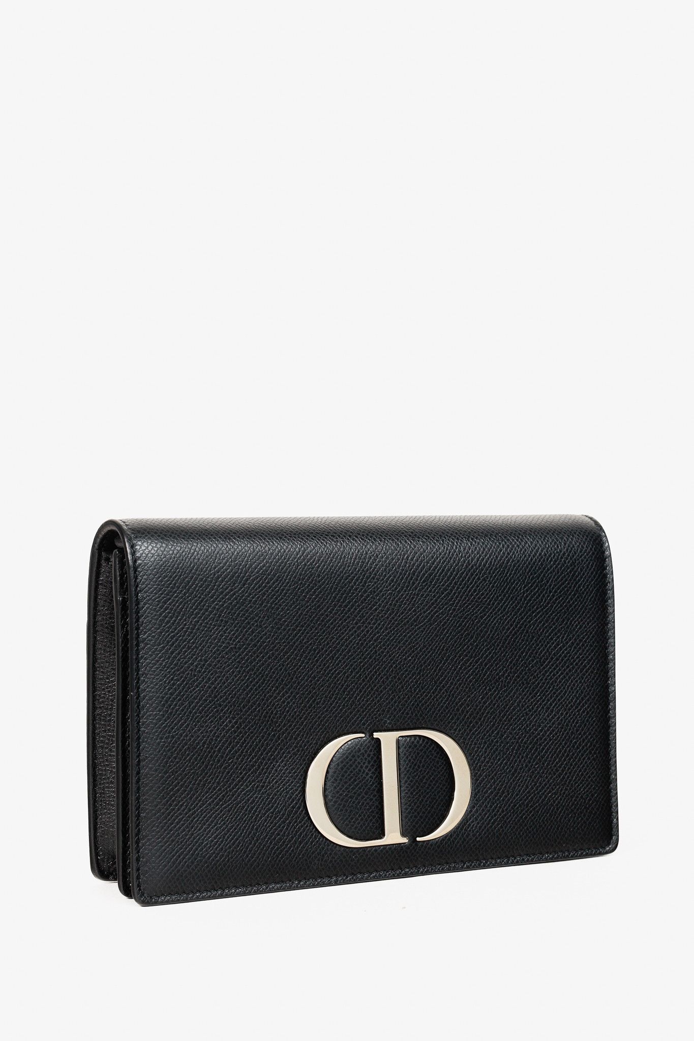 Dior Christian Dior 30 Montaigne Black Leather 2-in-1 Pouch Size ONE SIZE - 2 Thumbnail