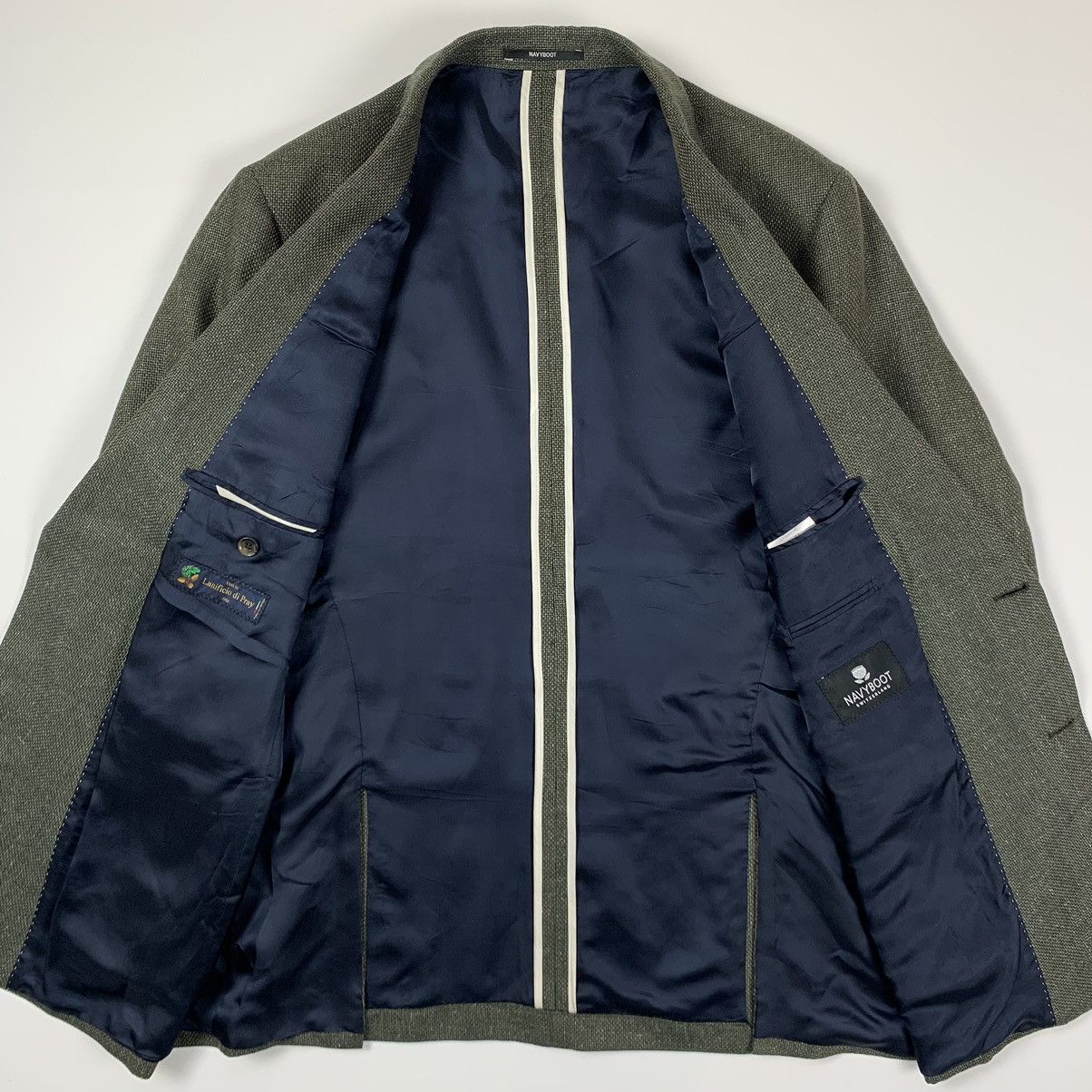NAVYBOOT Navy boot x Lanificio di pray silk/linen blazer Size 54L - 3 Thumbnail