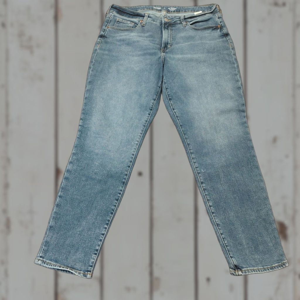 Old Navy Old Navy Jeans Womens 14L Blue O.G. Straight High Rise Secret Smooth Pocket 5-Pocket Denim Collection Regular Womens Jeans Size 36" / US 14 / IT 50 - 1 Thumbnail