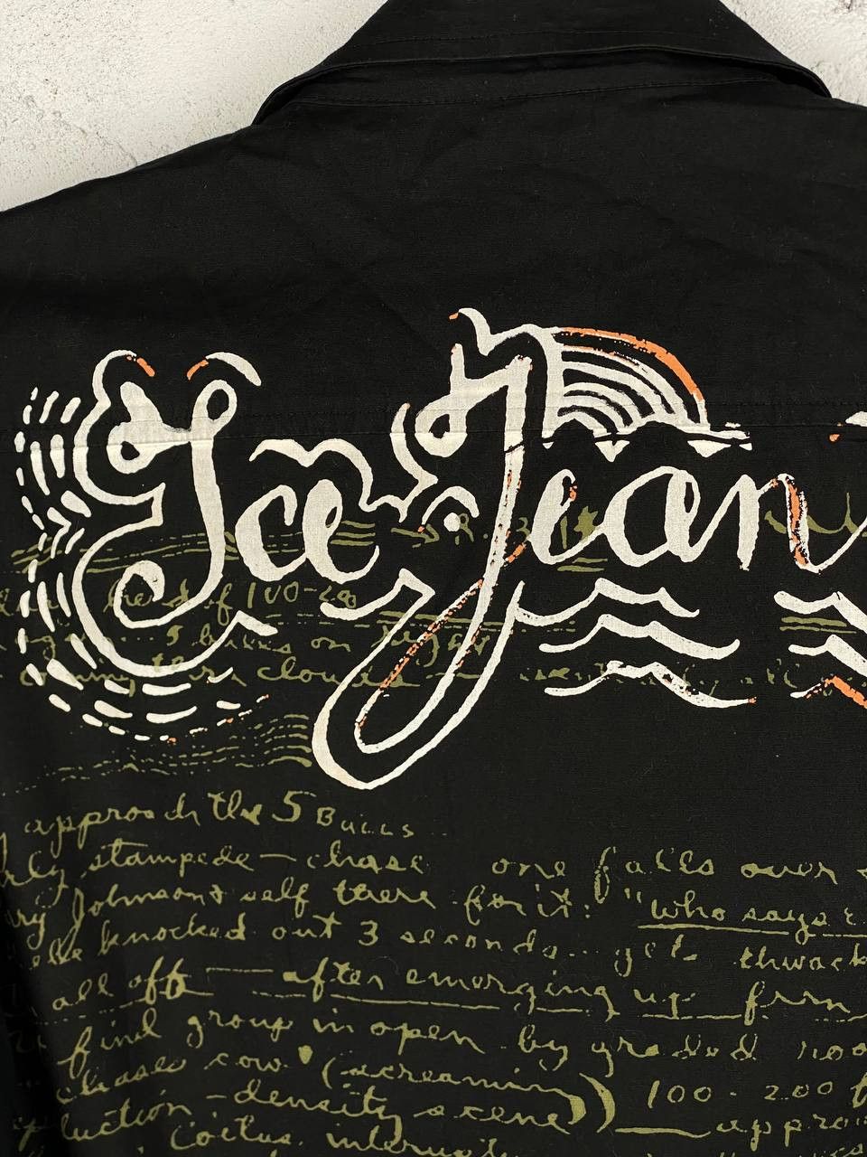 Designer × Iceberg Vintage Iceberg Printed Black shirt Size US M / EU 48-50 / 2 - 11 Thumbnail