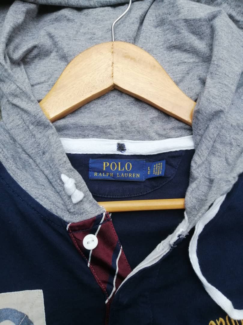 Polo Ralph Lauren Polo Ralph Lauren Nice Design Button Hoodie Size US L / EU 52-54 / 3 - 6 Thumbnail