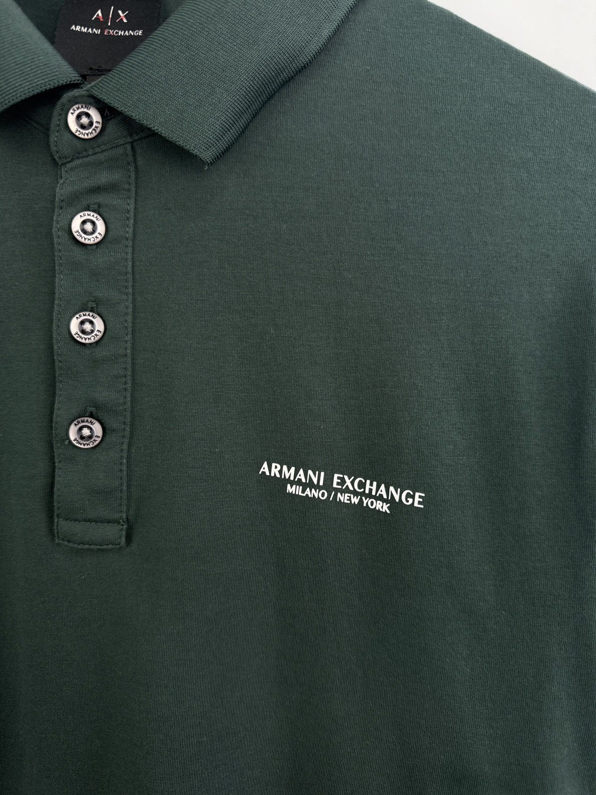 Armani Exchange 🇮🇹 Armani Exchange Luxury Milano New York Polo T-Shirt Rare Size US M / EU 48-50 / 2 - 6 Thumbnail