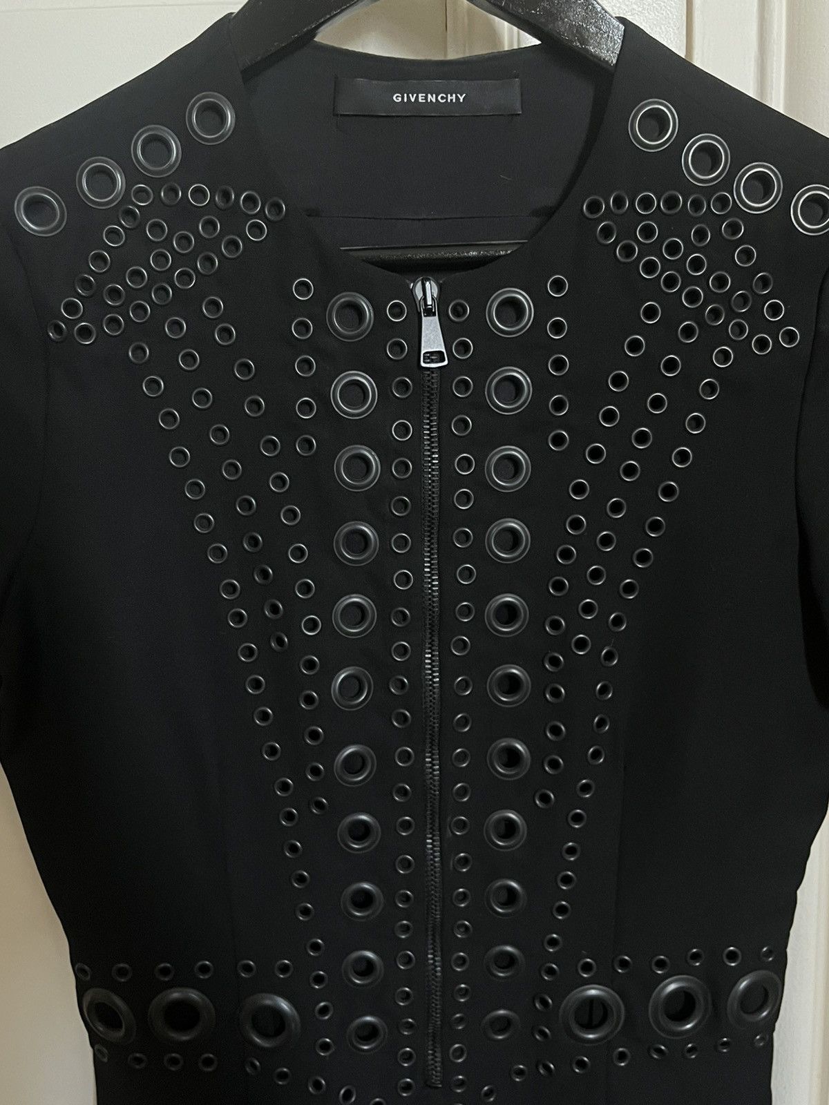 Givenchy Givenchy Zip-front Grommet Dress Size S / US 4 / IT 40 - 2 Thumbnail