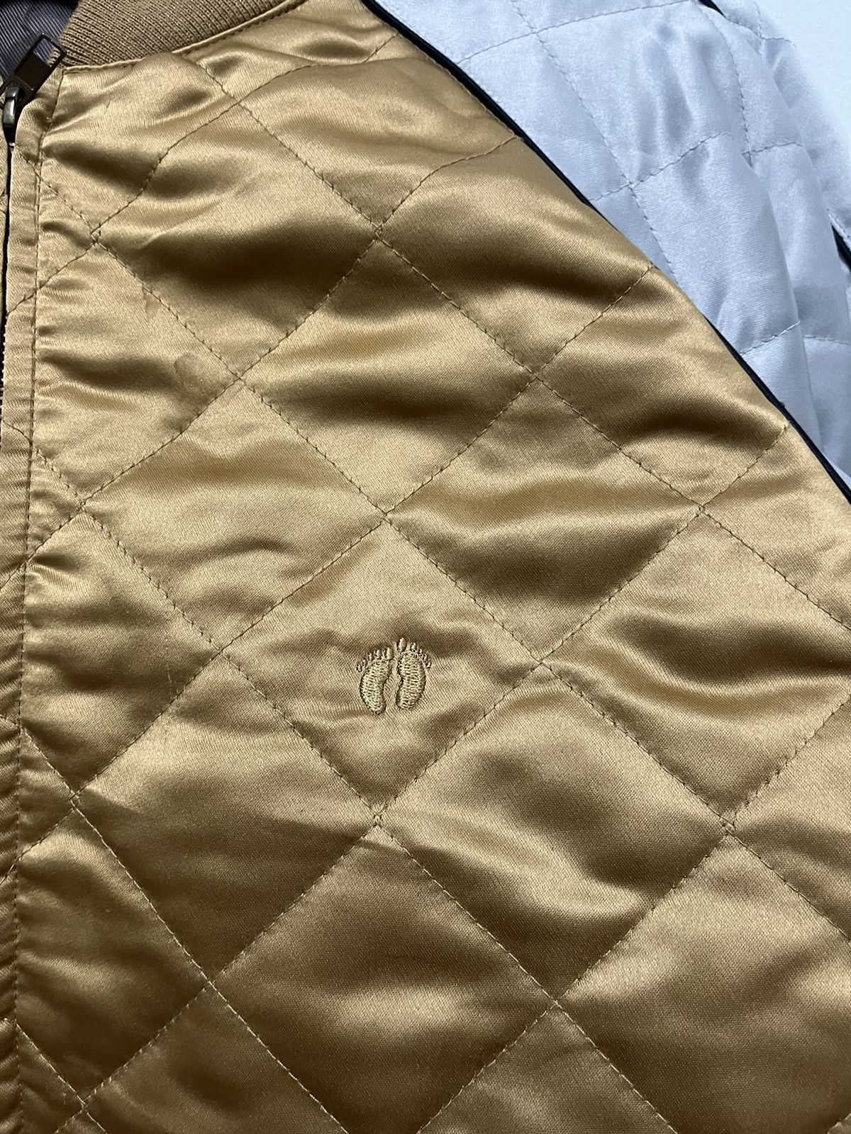 Hang Ten × Japanese Brand Hang ten quilted gold silver bomber jacket Size US M / EU 48-50 / 2 - 4 Thumbnail