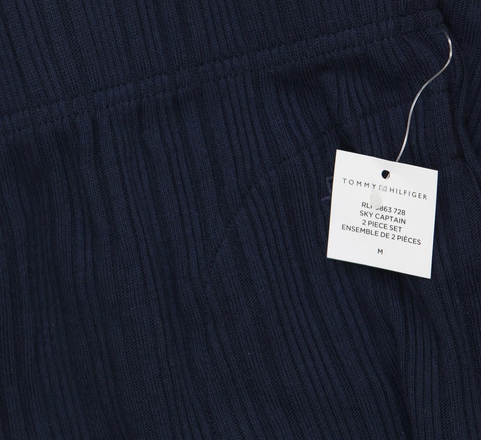 Tommy Hilfiger New Tommy Hilfiger Ribbed Pajama Pants Sky Capital Blue M Size 32" / US 10 / IT 46 - 3 Thumbnail