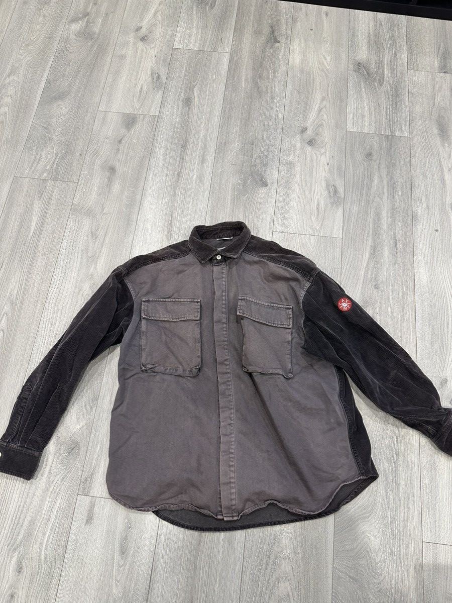 image of Cav Empt Big Cord Twill Overshirt in Grey, Men's (Size Large)
