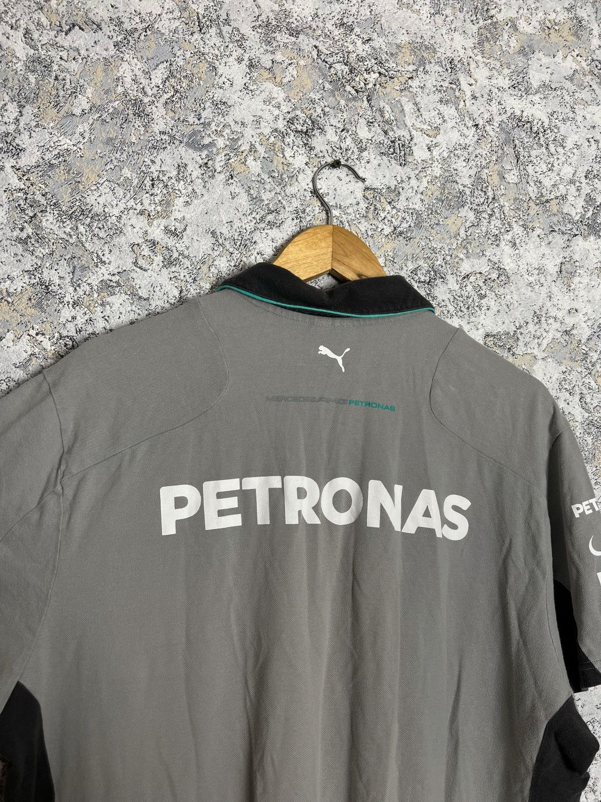 Mercedes-Benz × Puma × Vintage VTG Puma F1 Mercedes Benz Polo T Shirt Formula One Racing Size US XXL / EU 58 / 5 - 5 Thumbnail