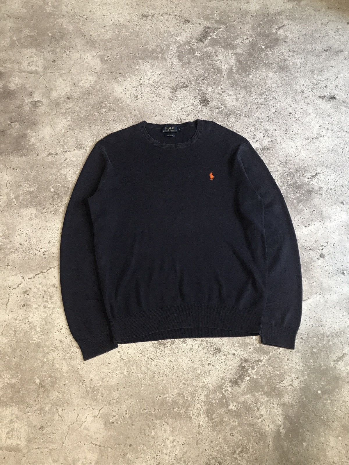 Polo Ralph Lauren × Vintage VINTAGE SWEATER POLO RALPH LAUREN Y2K SMALL LOGO FADED Size US S / EU 44-46 / 1 - 2 Thumbnail
