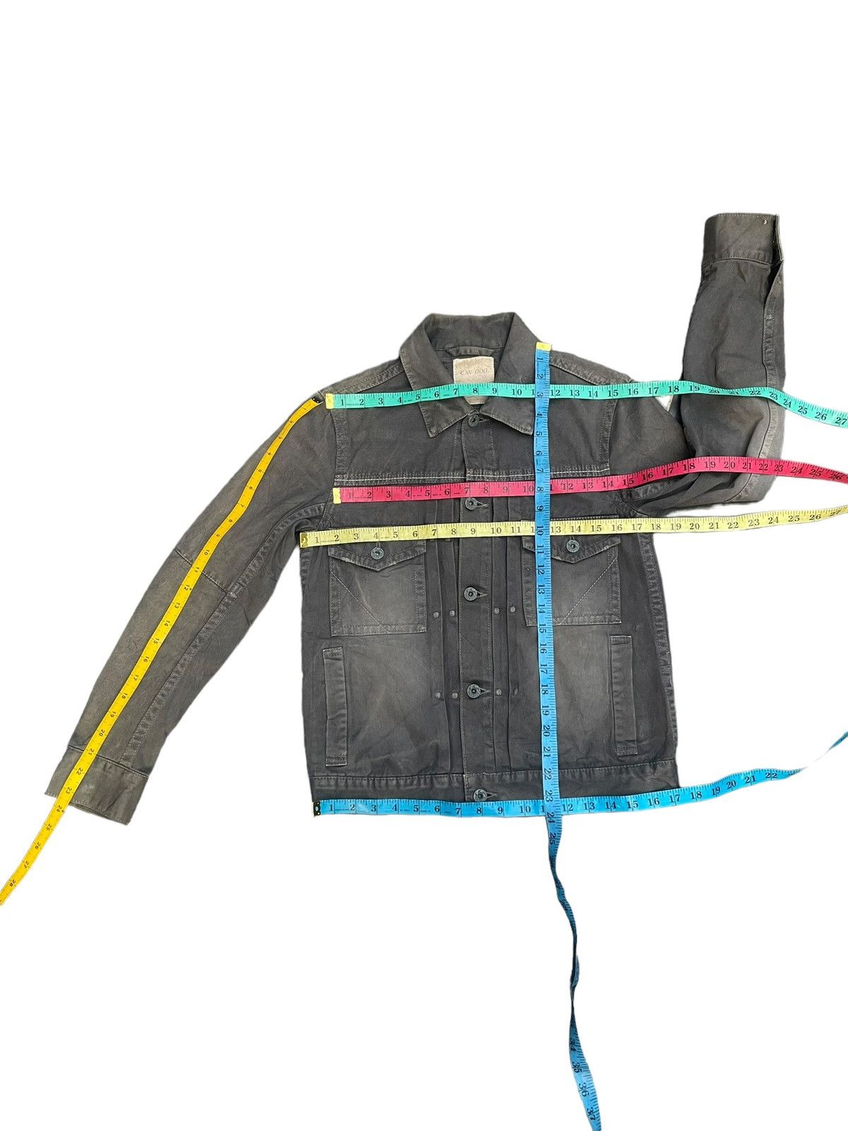 Japanese Brand Cav-000 Sun Faded Denim Jacket Size US S / EU 44-46 / 1 - 15 Thumbnail