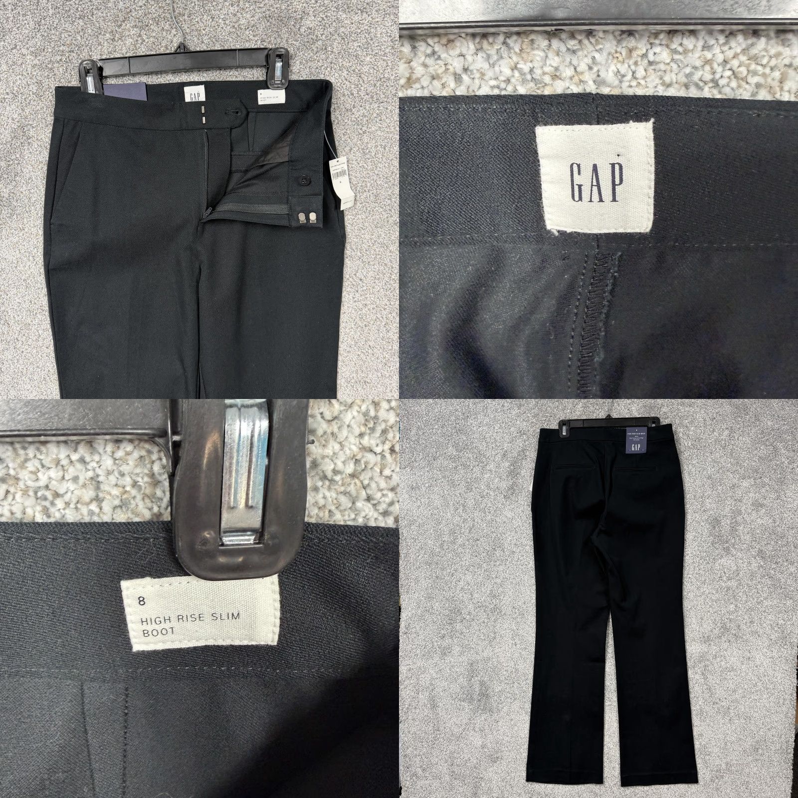 Gap Gap High Rise Slim Boot Dress Pants Womens 8 31x31 Black Minimalist Old Money Size 30" / US 8 / IT 44 - 8 Thumbnail