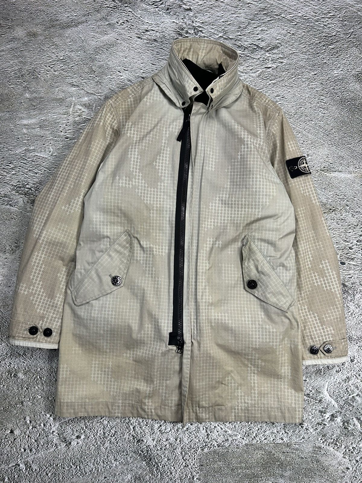 Stone Island Stone Island Ice Jacket SI Check Grid Camo A/W 2017 Size US M / EU 48-50 / 2 - 3 Thumbnail