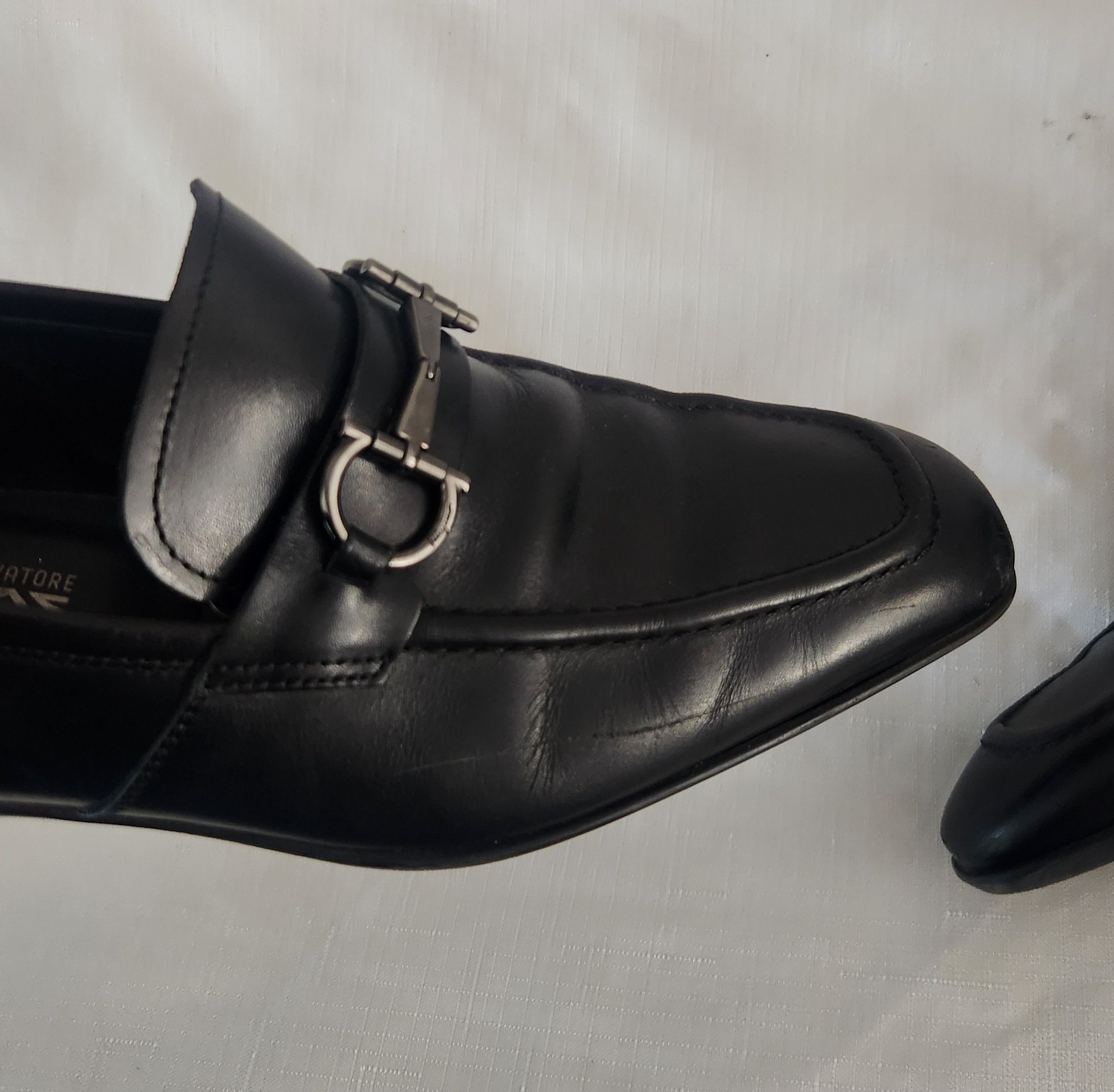 Designer × Salvatore Ferragamo Salvatore Ferragamo Men's Size 8 D Black Leather Loafers Size US 8 / EU 41 - 3 Thumbnail
