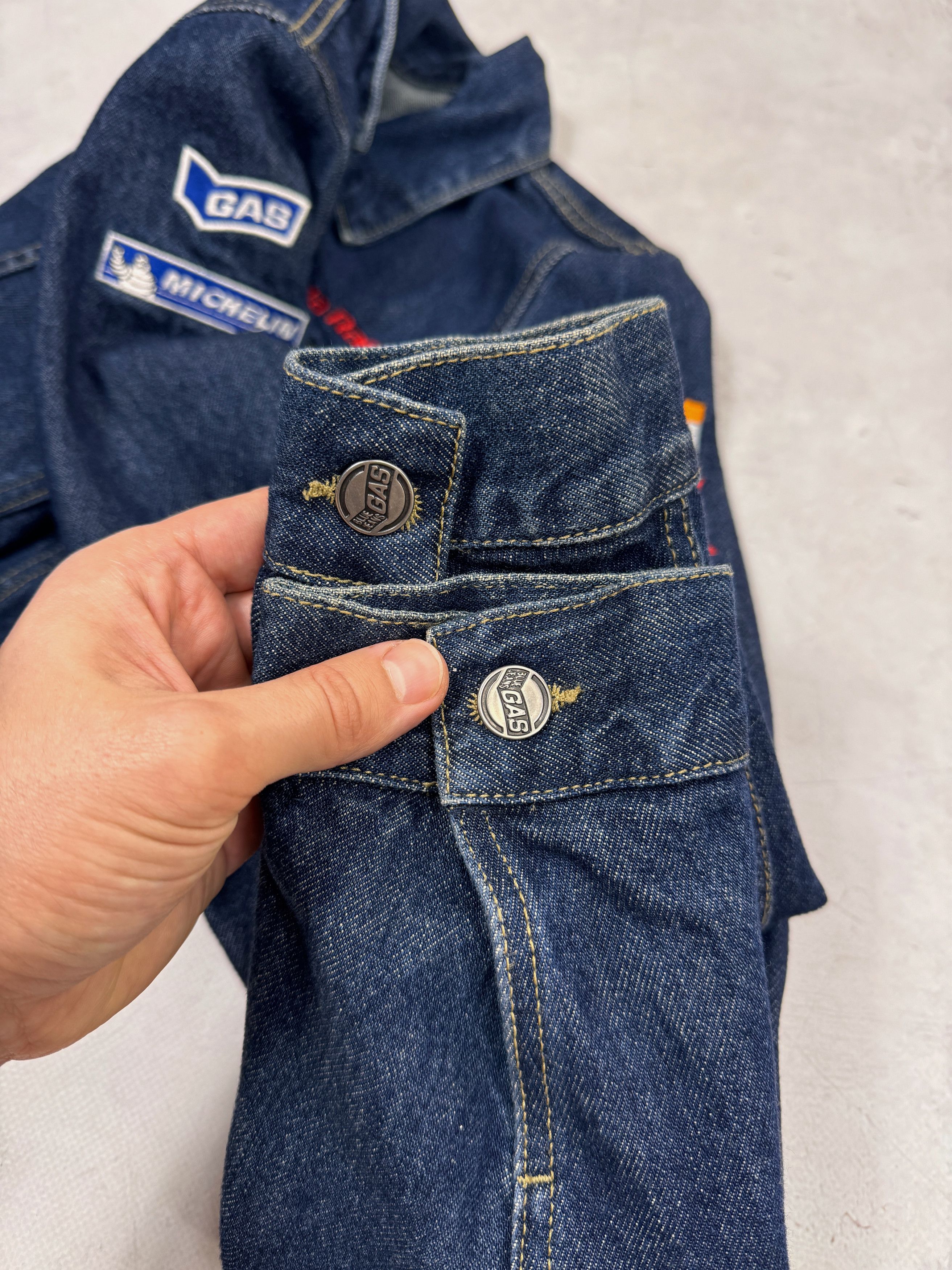 GAS × Honda Gas Denim Jacket Honda Repsol Racing Michelin Women Size L / US 10 / IT 46 - 19 Thumbnail