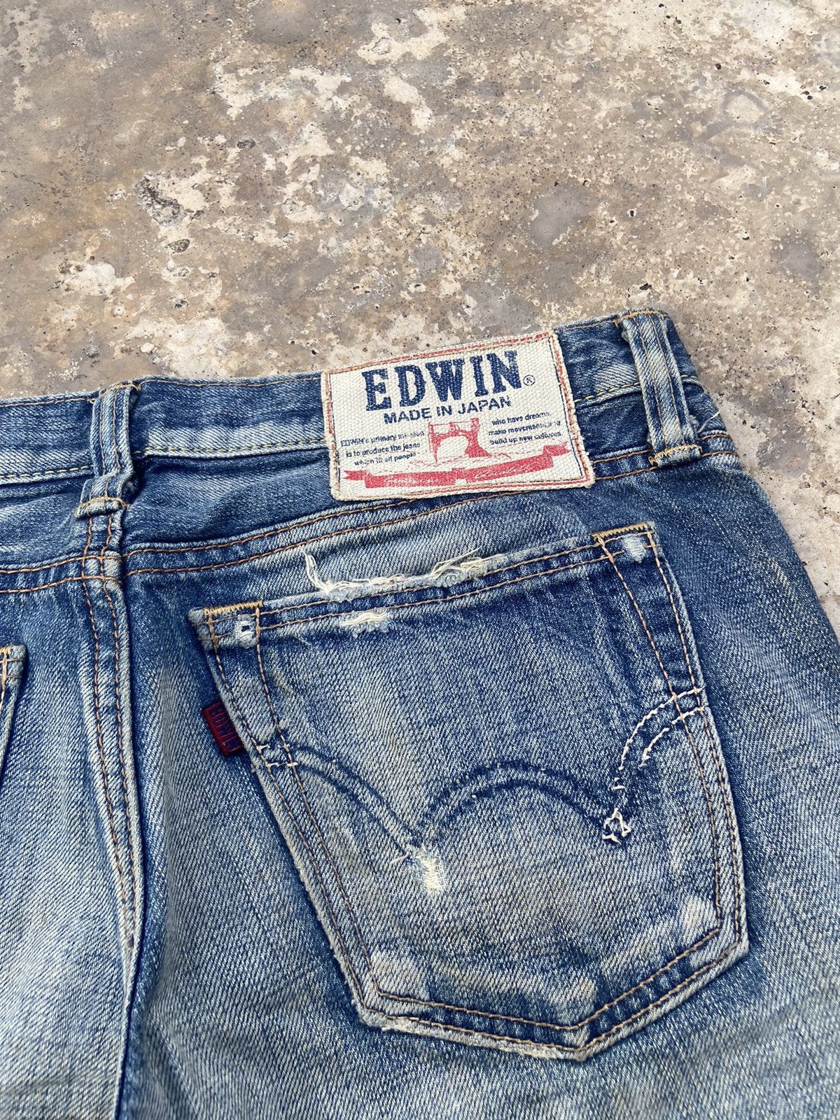 Edwin VINTAGE DISTRESSED EDWIN REWORK PANT Size US 30 / EU 46 - 7 Thumbnail