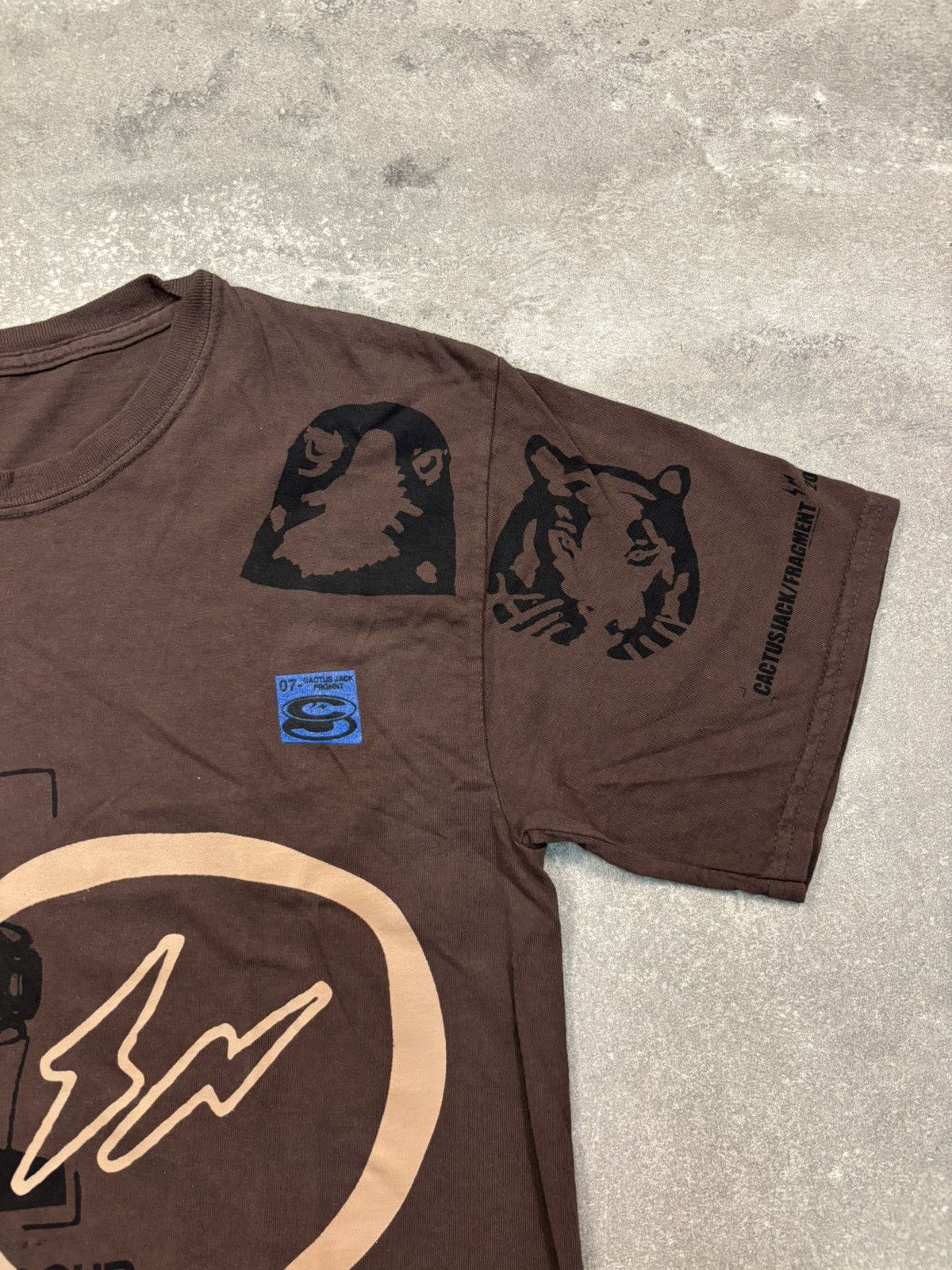 Travis Scott Travis Scott Cactus Jack For Fragment Hiroshi Tee, Brown Size US XL / EU 56 / 4 - 5 Thumbnail