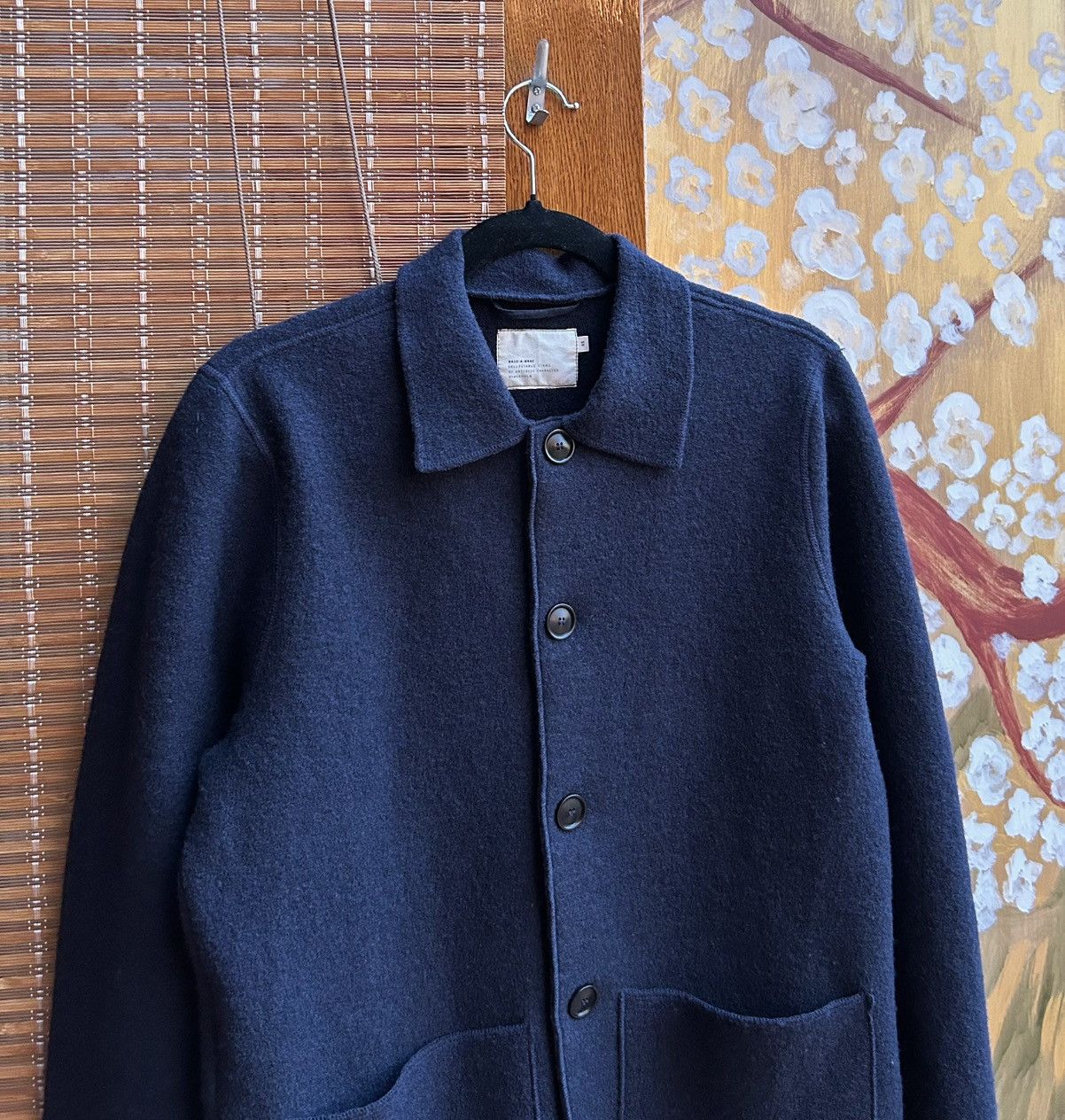Other Bric-A-Brac AW-24 Boiled Wool Navy Basic Patch Pocket Jacket Size US XS / EU 42 / 0 - 3 Thumbnail