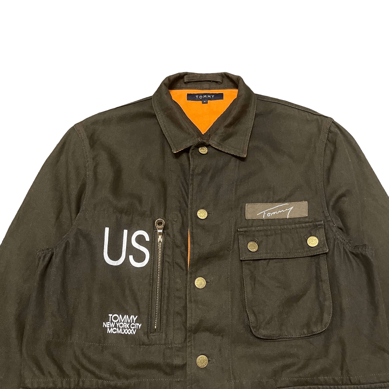 Tommy Hilfiger Vintage Tommy Signature Multi Pocket Jacket Size US L / EU 52-54 / 3 - 2 Thumbnail