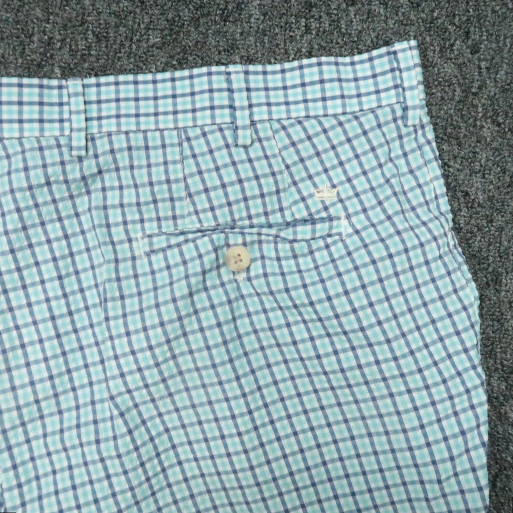 Peter Millar Peter Millar Shorts Men 38 Blue White Apex Seersucker Performance Chino Size US 38 / EU 54 - 5 Thumbnail