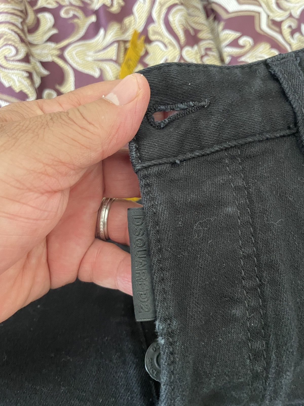 Dsquared2 Black Button Fly Stretch denim jeans Size US 32 / EU 48 - 7 Thumbnail