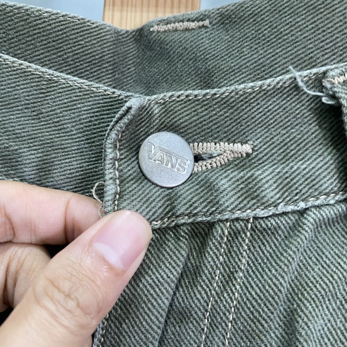 Vans Vans Vintage 90s Baggy Loose Fit Denim Jeans Olive Green Size US 31 - 9 Thumbnail