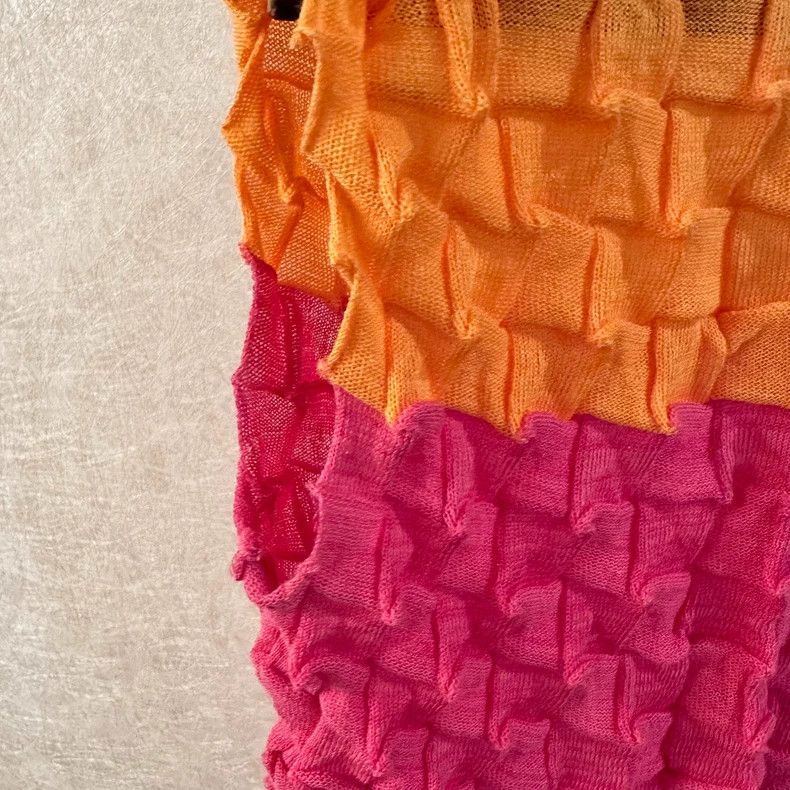Issey Miyake issey miyake size:2 Pleated two-color vest 2506-Nextarrow Size XXS / US 00 / IT 34 - 2 Thumbnail