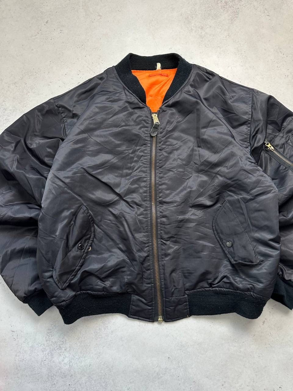 Japanese Brand Vintage MA-1 Flyers Oversized Bomber Jacket Y2K XL Size US XL / EU 56 / 4 - 4 Thumbnail