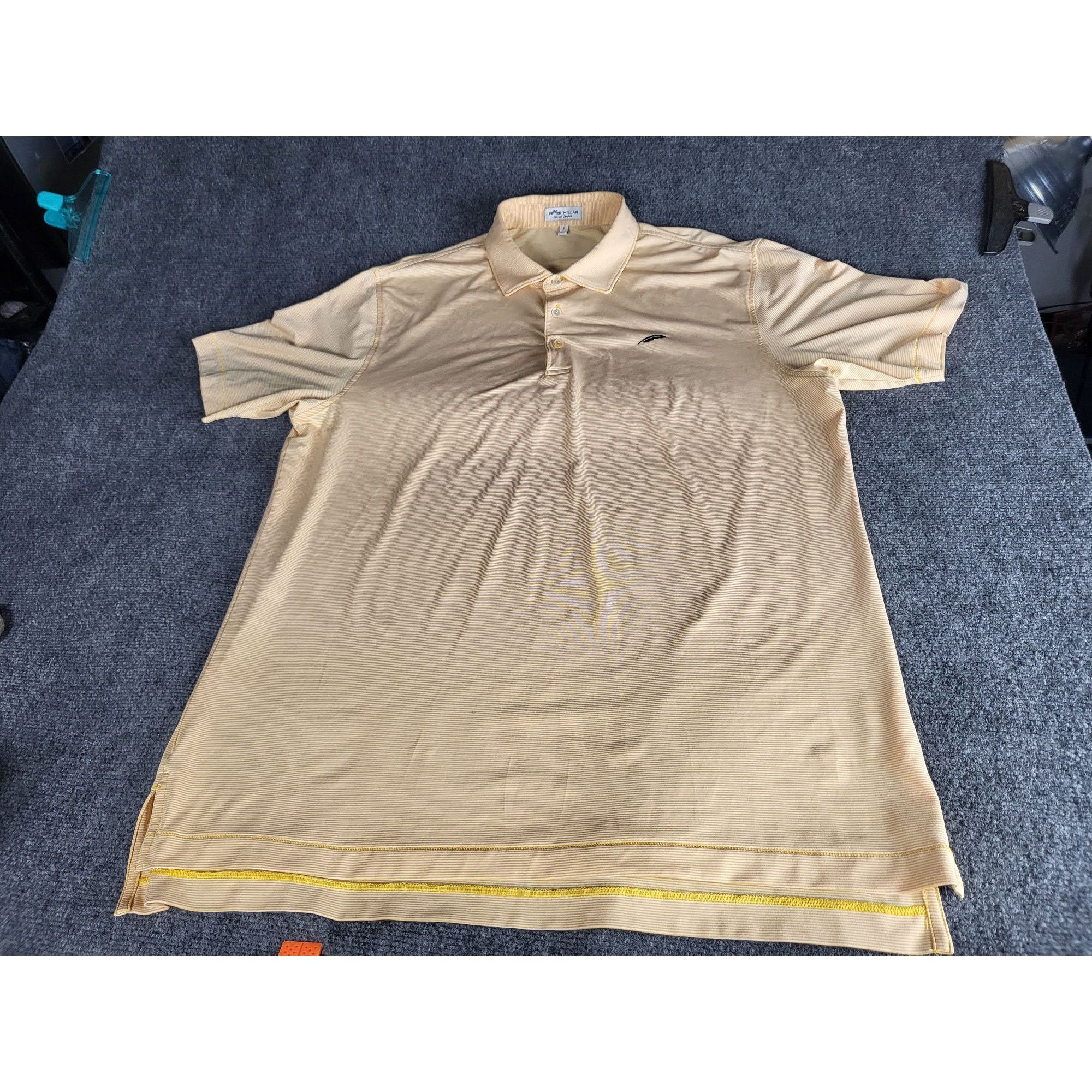 Peter Millar Peter Millar Summer Comfort Cara Cara Polo Men Sz L Striped Size US L / EU 52-54 / 3 - 1 Thumbnail