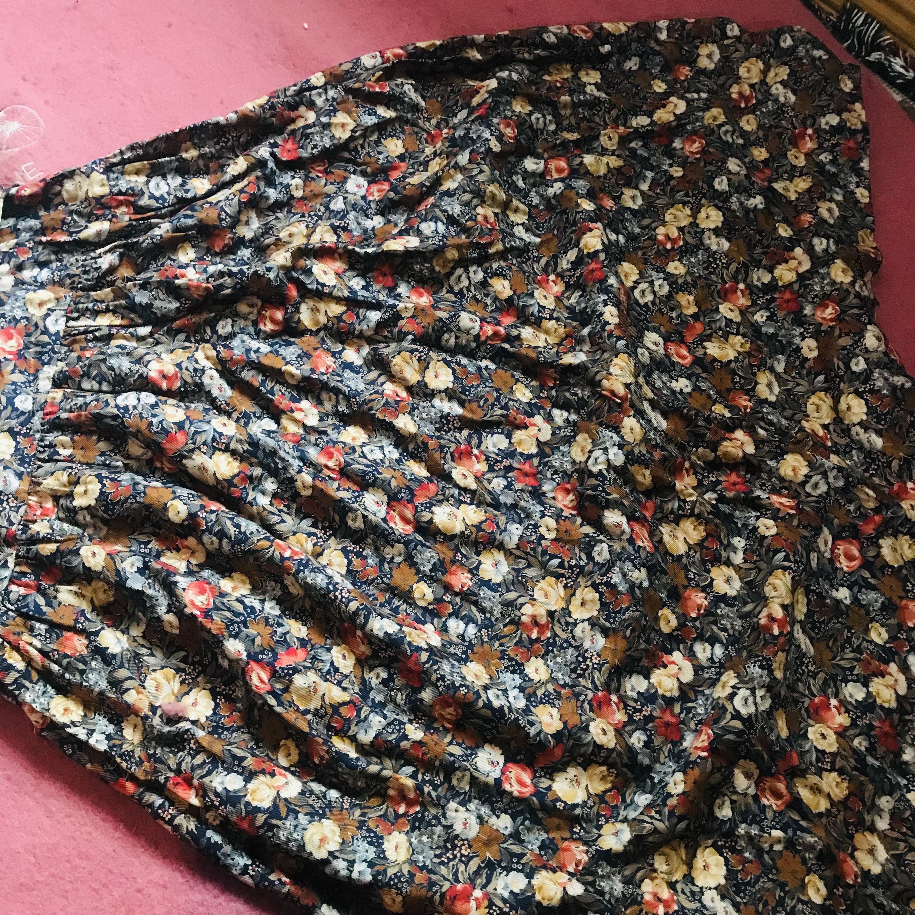 Vintage Vintage Lace Collar Floral Dress Size S / US 4 / IT 40 - 6 Thumbnail