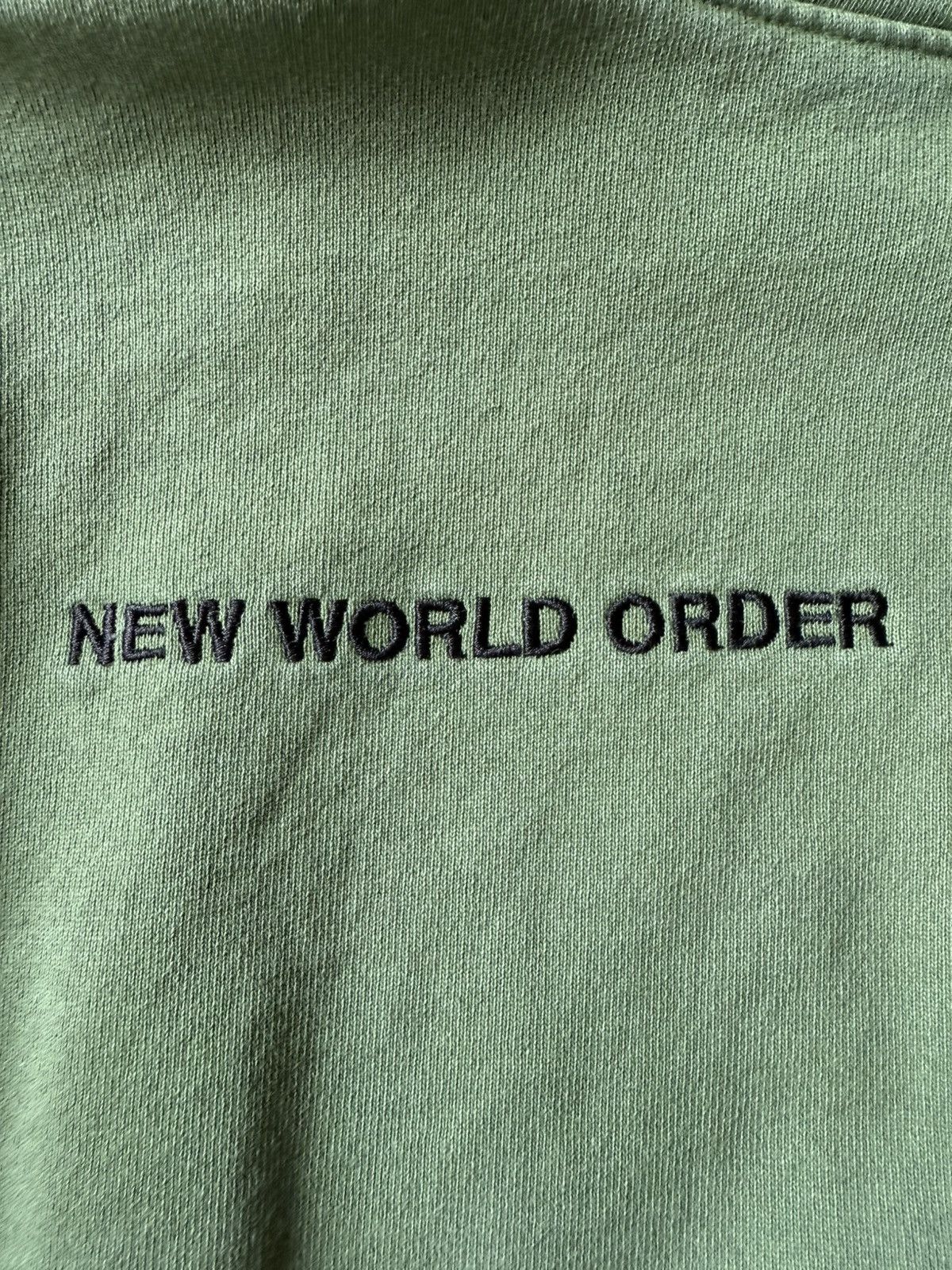 Infinite Archives Infinite Archives Logo New World Order Hoodie Olive Men's Size US S / EU 44-46 / 1 - 4 Thumbnail