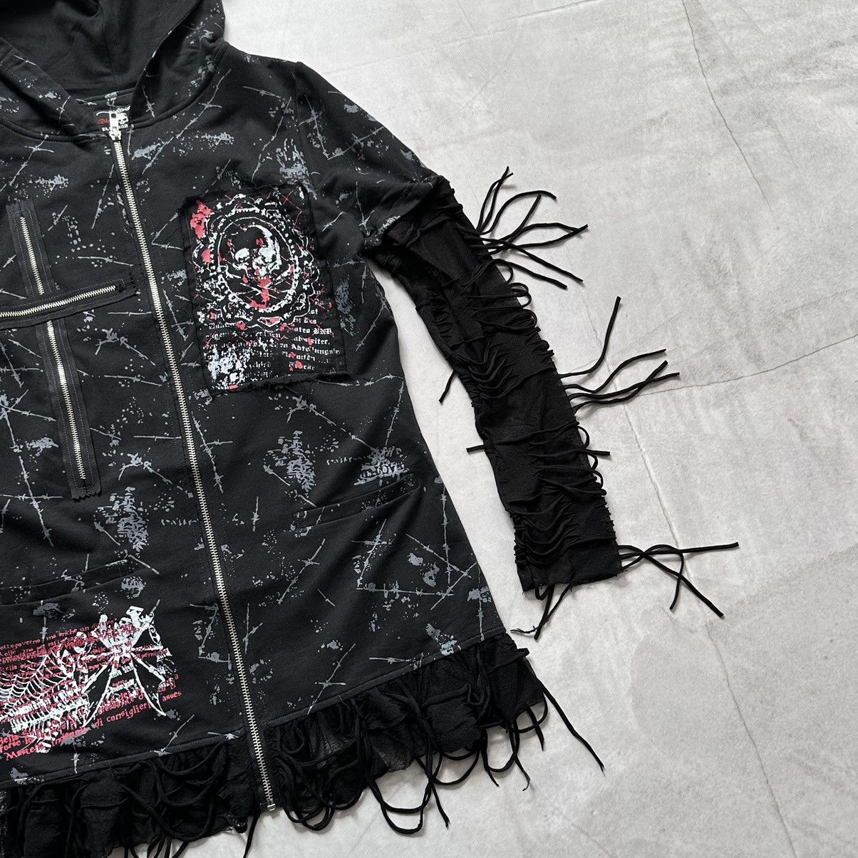 Hysteric Glamour × Undercover Punk Bondage Tripp NYC Impala Style Zip Hoodie Mesh Sleeves Size US S / EU 44-46 / 1 - 3 Thumbnail